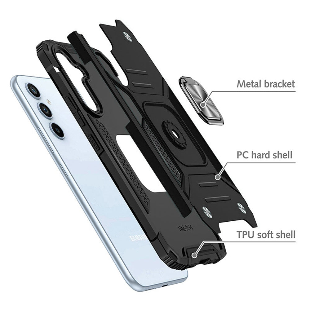 Phone Case for Samsung Galaxy S26 FE /Fan Edition Magnetic Car Mount Hybrid Ring Stand Shockproof Rugged Grip Armor Heavy Duty Protective TPU Durable Cover