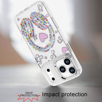 Phone Case for Apple iPhone 18 Pro Max Butterfly Resin Epoxy Diamond Bling Metal Edge Shockproof Hybrid Luxury Protective Durable Stylish Fashion Grip Cover Green