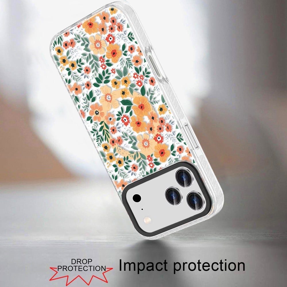 Phone Case for Apple iPhone 18 Pro Max/ 17 Pro Max Magnetic Hybrid IMD Floral Compatible with MagSafe Shockproof Slim Hybrid Fashion Design TPU Protective Cover