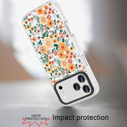 Phone Case for Apple iPhone 18 Pro Max/ 17 Pro Max Magnetic Hybrid IMD Floral Compatible with MagSafe Shockproof Slim Hybrid Fashion Design TPU Protective Cover