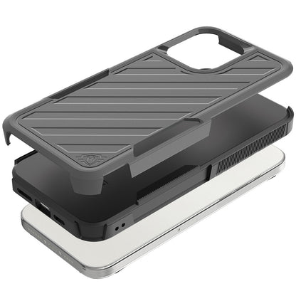 Phone Case for Motorola Moto G Play 5G 2026 Rugged Shockproof Dual Layer Lined Armor Heavy Duty Impact Resistant Protective Grip Durable Everyday Protection Cover Gray