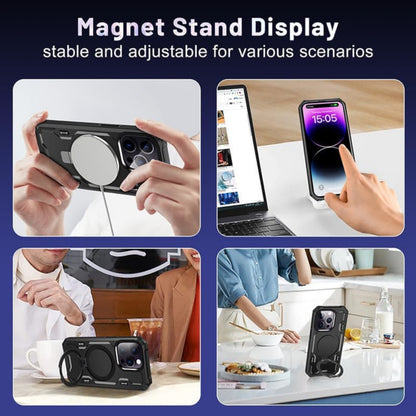 For Samsung Galaxy S25 /S24 Tough Shockproof Hybrid Magnetic Large Rotating Ring Stand Compatible with MagSafe Case Cover