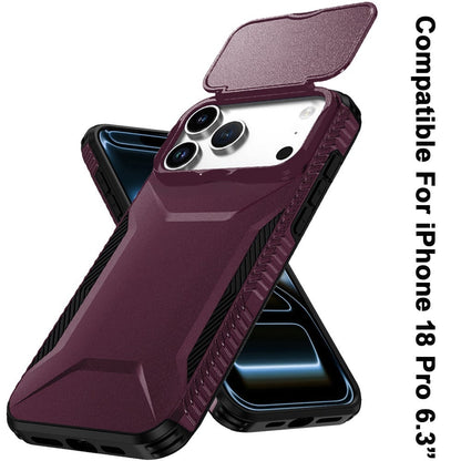 Phone Case for Apple iPhone 18 Pro Shockproof Hybrid Rugged Grip Camera Window Guard Window Protective Heavy Duty Slim Textured Design Cover