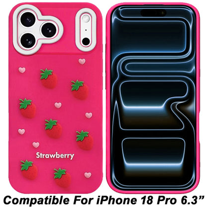 Phone Case for Apple iPhone 18 Pro/ iPhone 17 Pro Fashionable Silicone Textured Decorative Design Pattern Protective Rubber TPU Hybrid Protection Cover