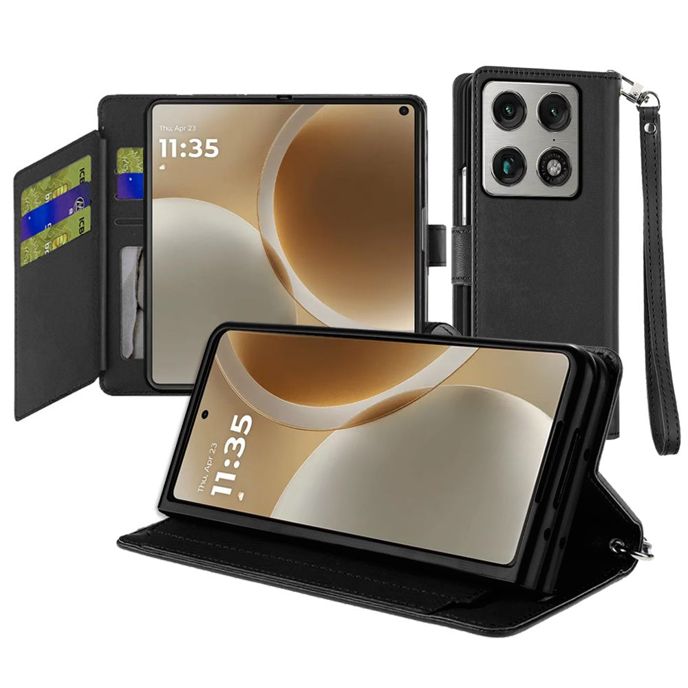 Phone Case for Motorola Razr Fold 2026 Wallet Credit Card Holder Hybrid Slim Protective Dual Function Storage PU Leather Flip Pouch Cover