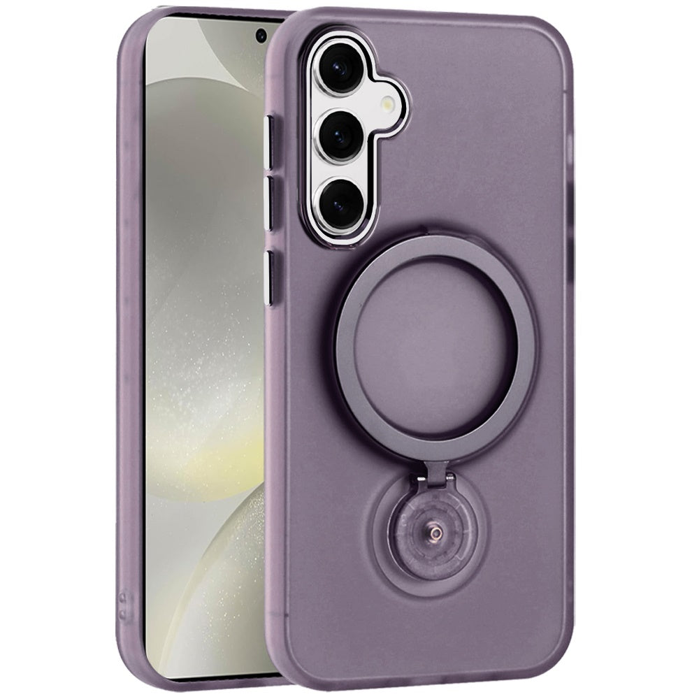 For Samsung Galaxy S25+ /S25 Plus /S24+ Plus MagSafe Compatible with 360° Ring Stand, Magnetic Kickstand, Slim Hybrid Protective Case Cover