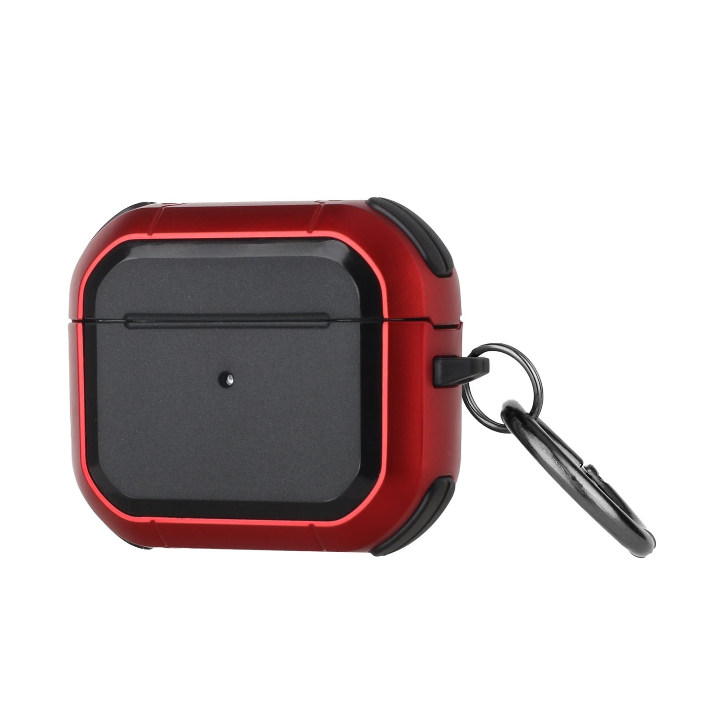 For Airpods Pro 3 (2025) Heavy Duty Hybrid 2 in 1 Shockproof Full Protective Hard PC+Soft Rubber Silicone Skin with Keychain Case Cover