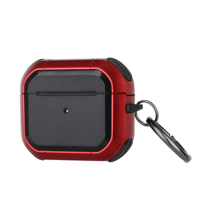 For Airpods Pro 3 (2025) Heavy Duty Hybrid 2 in 1 Shockproof Full Protective Hard PC+Soft Rubber Silicone Skin with Keychain Case Cover