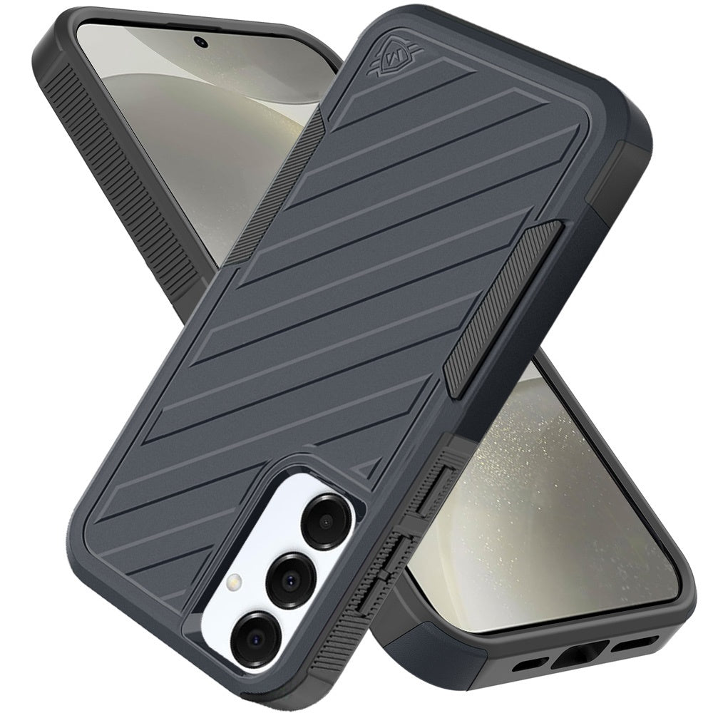 For Samsung Galaxy S25 Ultra Hybrid lined shockproof dual layer Rugged 2in1 Hard PC & Silicone TPU Non Slip Textured Tough Armor Case Cover