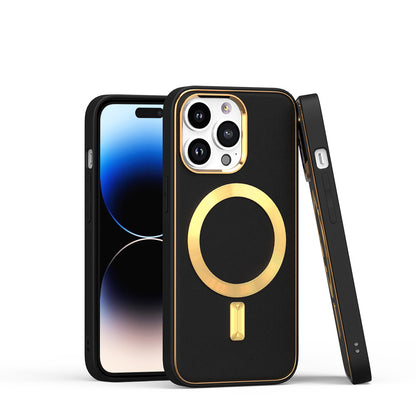 For Apple iPhone 11 Pro Max PU Leather Magnetic Hybrid Shockproof Protection Premium Finish Durable Secure Grip Slim Design Case Cover Black