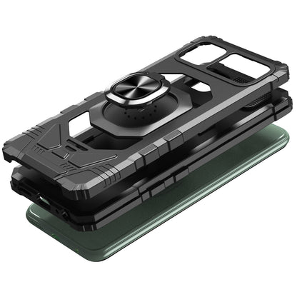 For Samsung Galaxy S26 Hybrid Dual Layer with 360° Rotate Magnetic Ring Stand Holder Kickstand TPU Rugged PC Shockproof Case Cover