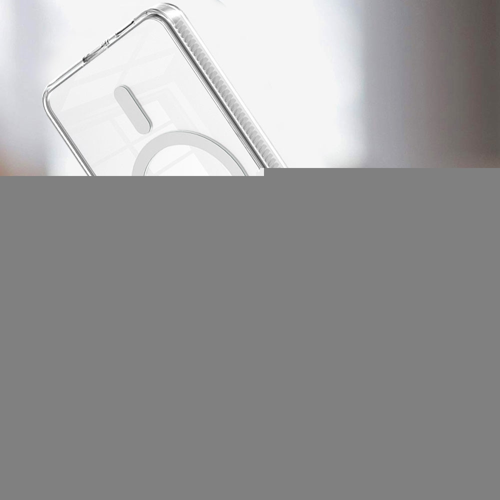 For Samsung Galaxy S25 /S24 MagSafe Compatible Integrated Technology Clean Transparent Hybrid Armor TPU Frame Case Cover Clear