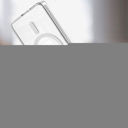 For Samsung Galaxy S25 /S24 MagSafe Compatible Integrated Technology Clean Transparent Hybrid Armor TPU Frame Case Cover Clear