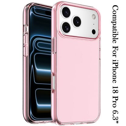 Phone Case for Apple iPhone 18 Pro Shockproof Thick 3mm Clear Heavy Duty Drop Resistant TPU Reinforced Corner Protective Transparent Durable Cover