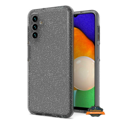For Samsung Galaxy A16 5G Glitter Sparkle Bling Shiny Thin Slim PC Hybrid Shockproof Rubber Silicone Soft TPU Gel Protective Case Cover