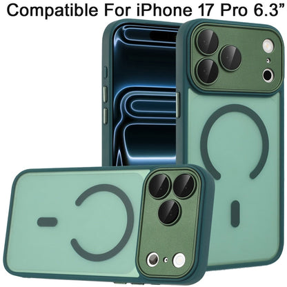 Phone Case for Apple iPhone 17 Pro (6.3") Matte Frosted Magnetic Hybrid Hard PC Soft TPU Camera Protection Slim Shock Absorbing Anti Fingerprint Cover