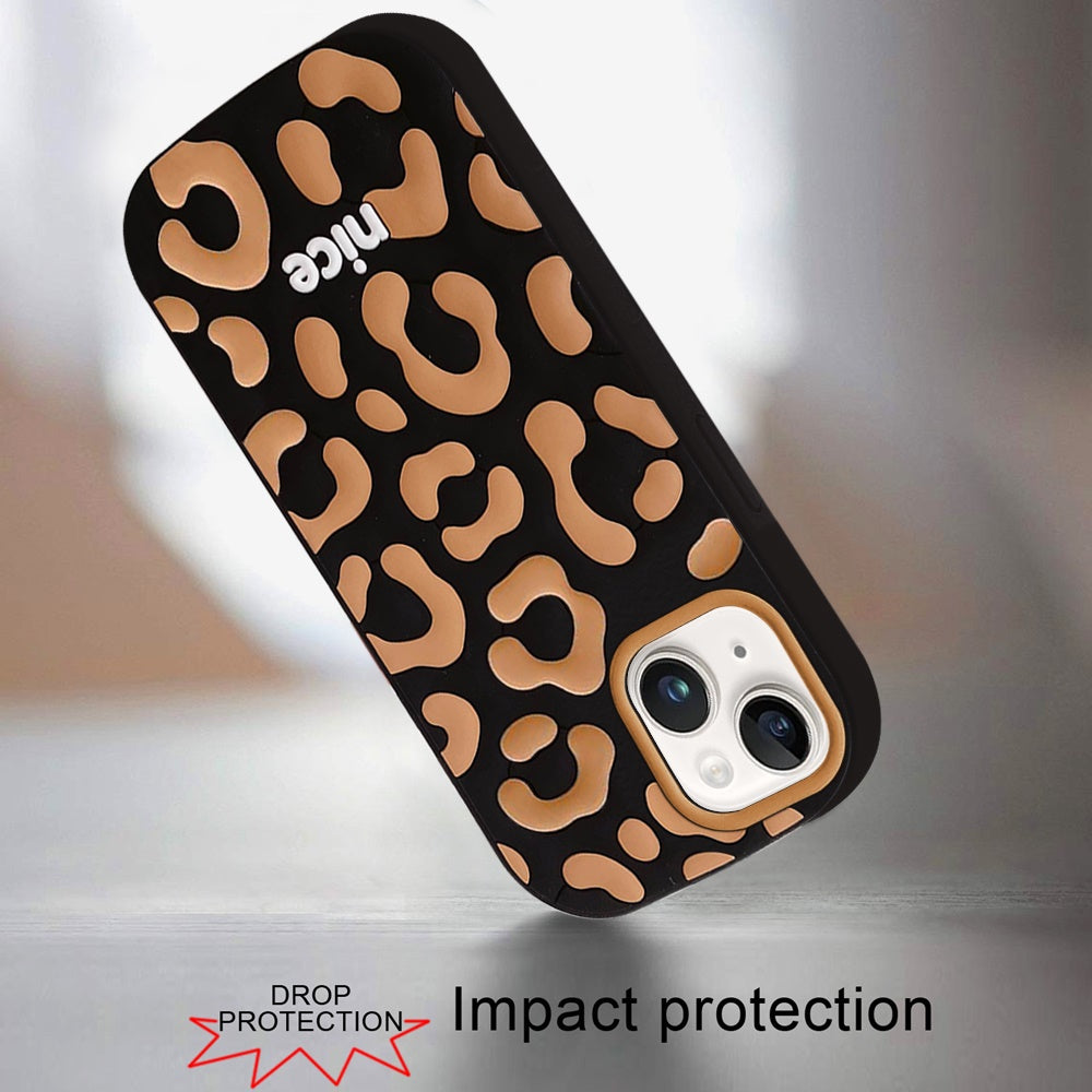 Phone Case for Apple iPhone 15 Fashionable Silicone Textured Decorative Design Pattern Protective Rubber TPU Hybrid Protection Cover