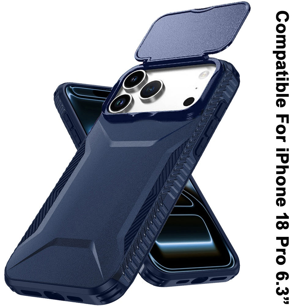 Phone Case for Apple iPhone 18 Pro Shockproof Hybrid Rugged Grip Camera Window Guard Window Protective Heavy Duty Slim Textured Design Cover