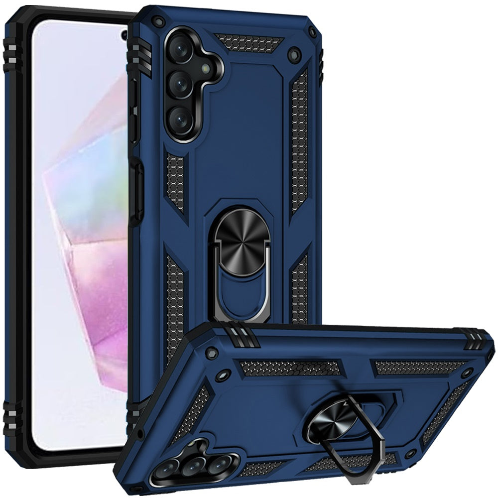 For Apple iPhone 17E /16E Hybrid Shockproof Durable 360 Degree Rotatable Ring Stand Holder Kickstand Fit Magnetic Car Mount Case Cover