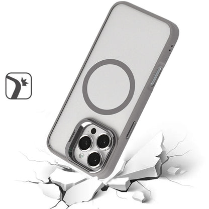 For Apple iPhone 16 Pro Max (6.9") Hybrid Magnetic Cool Case with Camera Stand Fits MagSafe Accessories Shockproof Case Cover