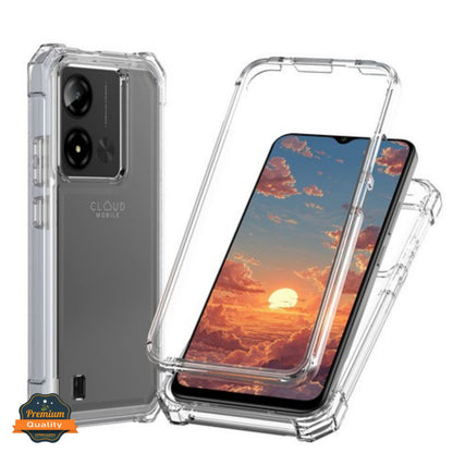 Phone Case Cover for Cloud Mobile Stratus C8 Prime Full-Body Dual Layer Hybrid Case Slim, Drop-Proof TPU Hard PC, Durable Corner Front Bumper Protector Cover