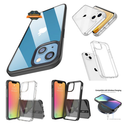 For Apple iPhone 17 Crystal HD Clear Back Hybrid Case TPU Bumper Frame Slim Shockproof Hard Defender Case Cover
