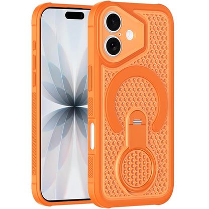 Phone Case for Apple iPhone 17 (6.3") Magnetic Honeycomb Hybrid Rugged Armor Kickstand Dual Layer Shock Absorbing Hard PC Soft TPU Cover
