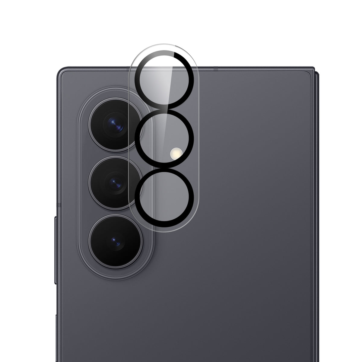 Camera Lens Protector for Samsung Galaxy Z Fold 8 Ultra Camera Lens Protector Tempered Glass Transaprent Black Edge Case-Friendly Ultra-Thin Clear