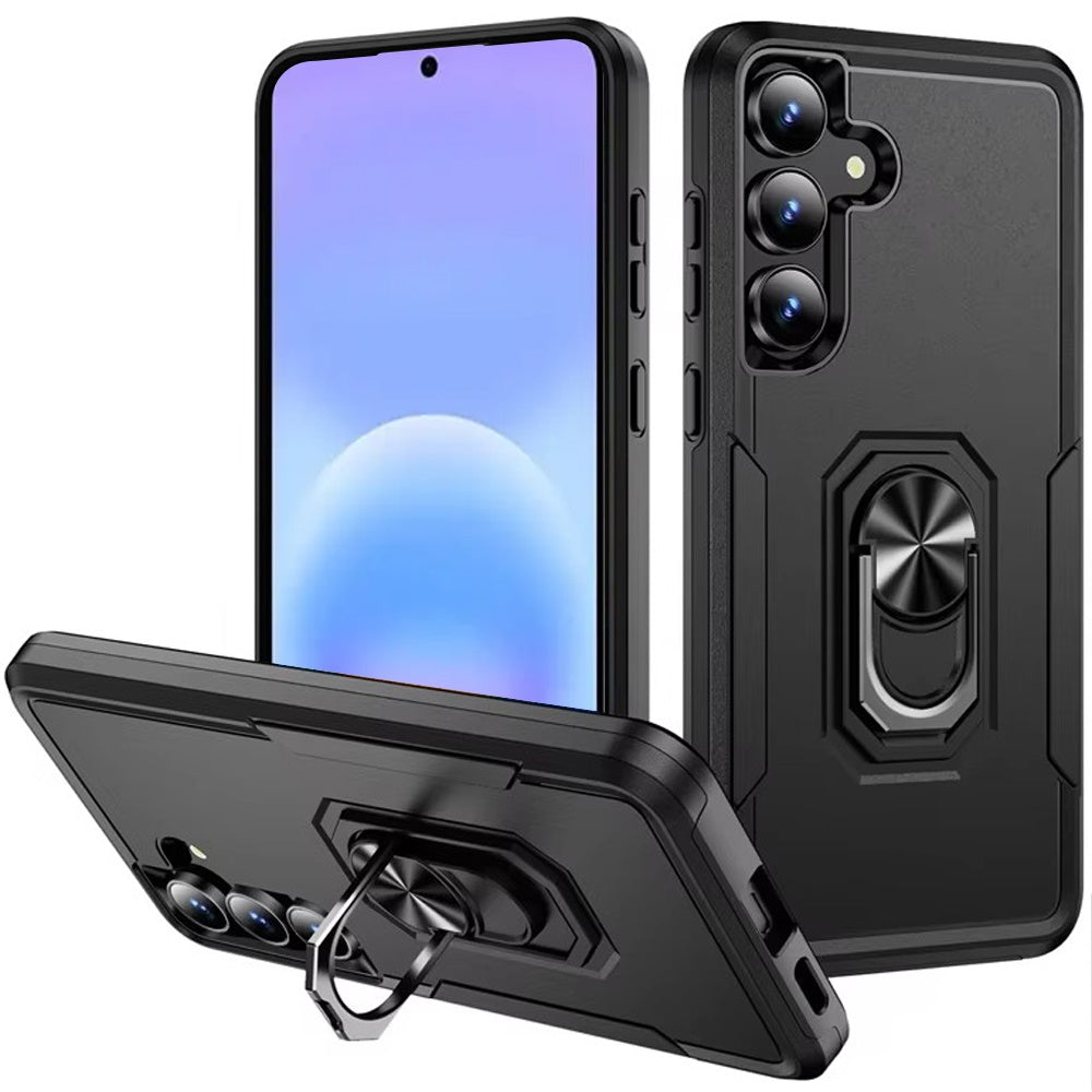 Phone Case for Samsung Galaxy A57 Tough Hybrid Ring Stand Shockproof Rugged Grip Impact Resistant Hybrid Kickstand Heavy Duty Durable Cover