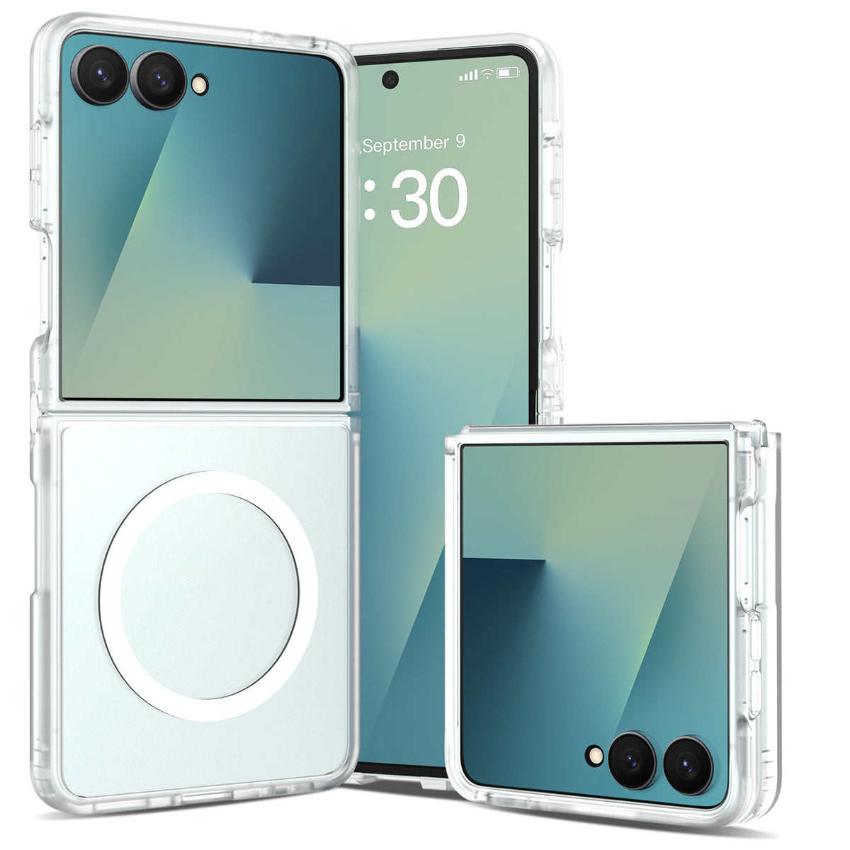 Phone Case for Samsung Galaxy Z Flip 8 Magnetic Matte Hybrid Shockproof Smooth Grip Durable Camera Protection Anti-Slip Soft Touch TPU Armor Cover