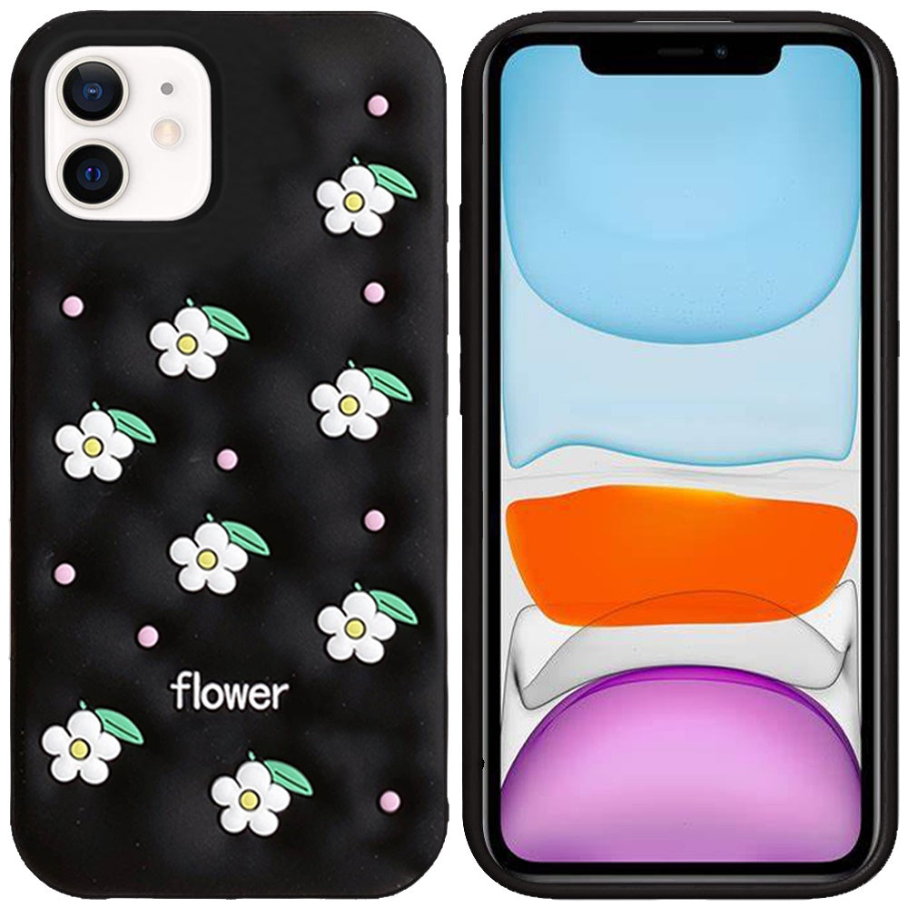 Phone Case for Apple iPhone 11 Fashionable Silicone Textured Decorative Design Pattern Protective Rubber TPU Hybrid Protection Cover