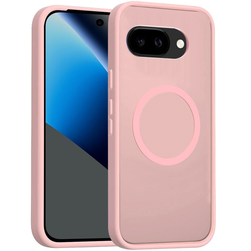 For Google Pixel 10a MagSafe Compatible Case Hybrid Soft TPU Bumper Hard Translucent Matte Back Slim Shockproof Case Cover