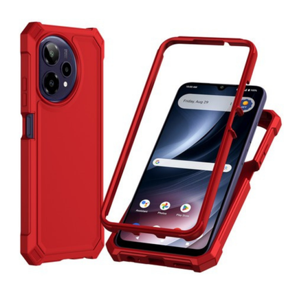 For AT&T Verge 2 Full-Body Dual Layer Hybrid Case Slim, Drop-Proof TPU Hard PC, Durable Corner Front Bumper Protector Case Cover