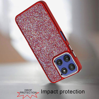 For Motorola Moto G Stylus 5G 2026 /2025 Crystal Sparkle Diamond Glass Full Mini Glitter Bling Frame TPU Hybrid Protective Case Cover
