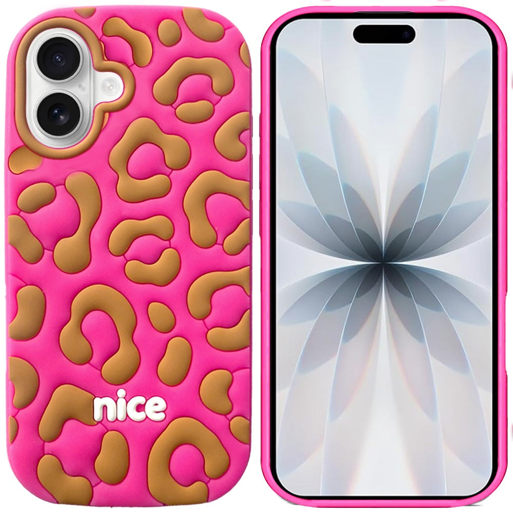 Phone Case for Apple iPhone 17 (6.3") Fashionable Silicone Textured Decorative Design Pattern Protective Rubber TPU Hybrid Protection Cover