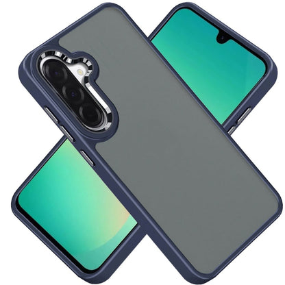 Phone Case for Samsung Galaxy A27 Polished Acrylic Hybrid TPU Slim Shockproof Metal Button Thick Durable Grip Camera Protection Anti-Scratch Cover