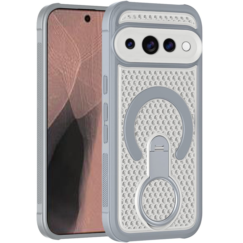 Phone Case for Google Pixel 11 /11 Pro Magnetic Honeycomb Hybrid Rugged Armor Ring Kickstand Dual Layer Shock Absorbing Hard PC Soft TPU Cover