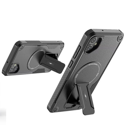 Phone Case for Samsung Galaxy A08 4G, A07 5G, A07 4G Magnetic Kickstand Rugged Shockproof Armor Grip Anti Slip Heavy Duty Protective Matte Stand Hybrid Cover