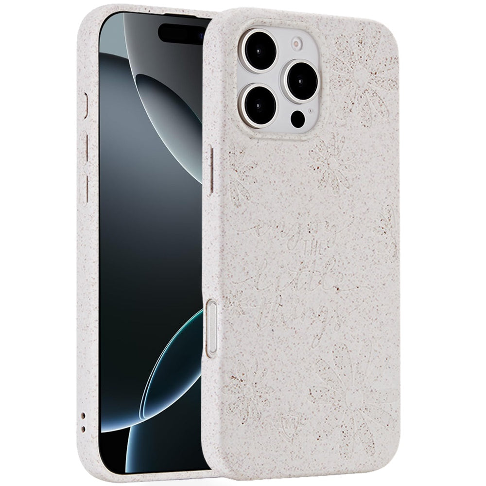 For Apple iPhone 16 (6.1") Eco Friendly Bio-Degradable Design Hybrid Cases Slim Fit Soft TPU Drop Protection Rubber printed Case Cover