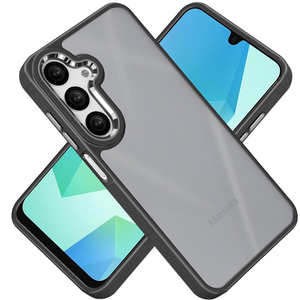 For Samsung Galaxy A16 5G Slim Fit Thin Hybrid Frosted Matte Polished Oil Thick Acrylic Hard PC TPU Rubber Frame Case Cover