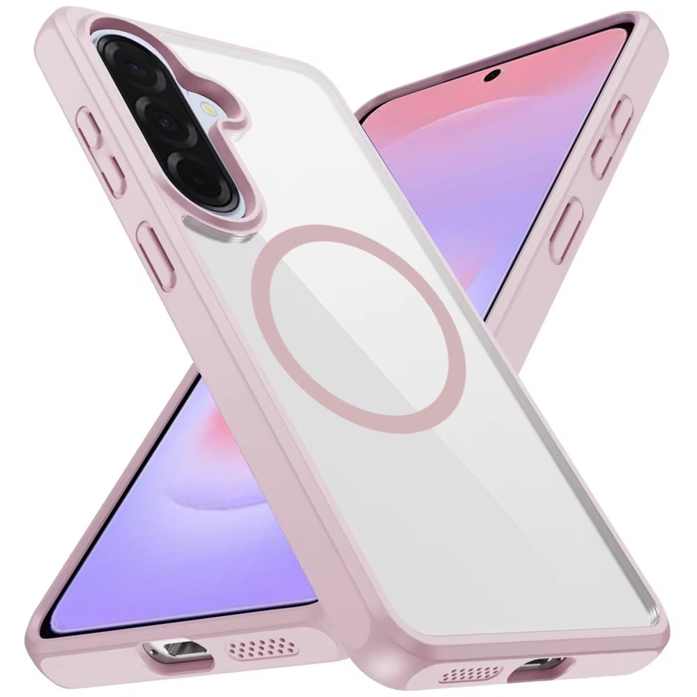 Phone Case for Samsung Galaxy A37 Transparent Magnetic HQ Shockproof Hybrid 2.0mm Thick AntiSlip Grip Drop Protection Rugged Clear Durable Impact Cover