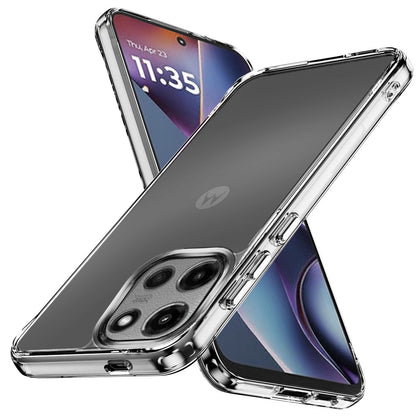 For Motorola Moto G 5G 2025 Premium Hybrid HD Crystal Clear Hard PC Back, Thick 2.0mm TPU Frame, Slim Fit Case Cover Transparent