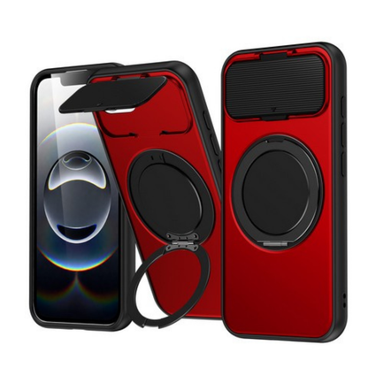 Phone Case Cover for Apple iPhone 17E /iPhone 16E Heavy Duty Shockproof Protective with Magnetic Ring Stand & Camera Protector Slim Rugged Durable Grip Armor Cover