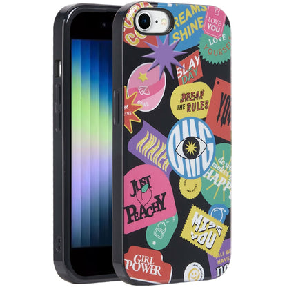 For Apple iPhone 8 Plus /7 Plus Fashion Layer Design Slim IMD TPU Protective, Shockproof Hybrid Stylish Durable Hard PC Case Cover