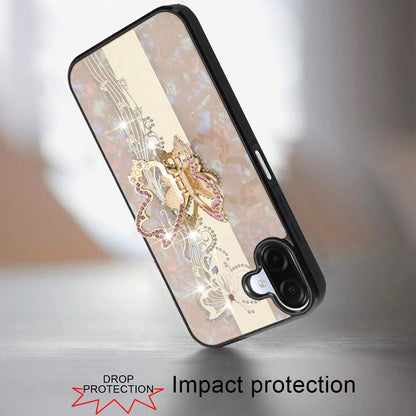 Phone Case Cover for Samsung Galaxy A07 4G Diamonds 3D Fashion Bling Sparkly Glitter Ornaments Engraving Hybrid with Ring Stand Cover