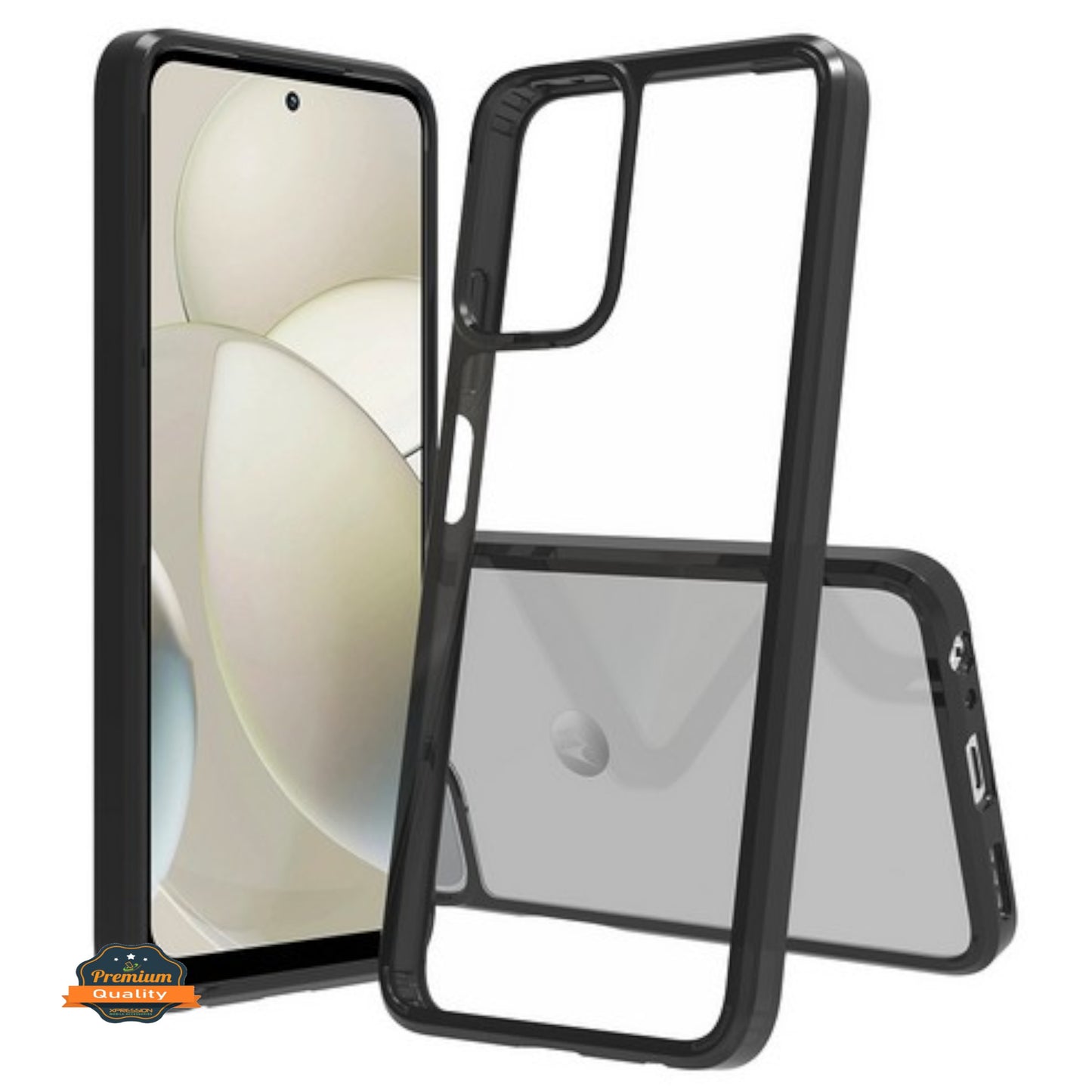 For Motorola Moto G 5G 2025 Crystal HD Clear Back Hybrid Case TPU Bumper Frame Slim Shockproof Hard Defender Case Cover