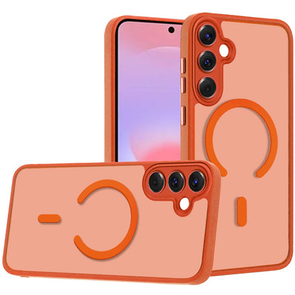 Matte Frosted Magnetic Back Hybrid Hard PC Soft TPU Camera Protection Slim Shock Absorbing Anti Fingerprint