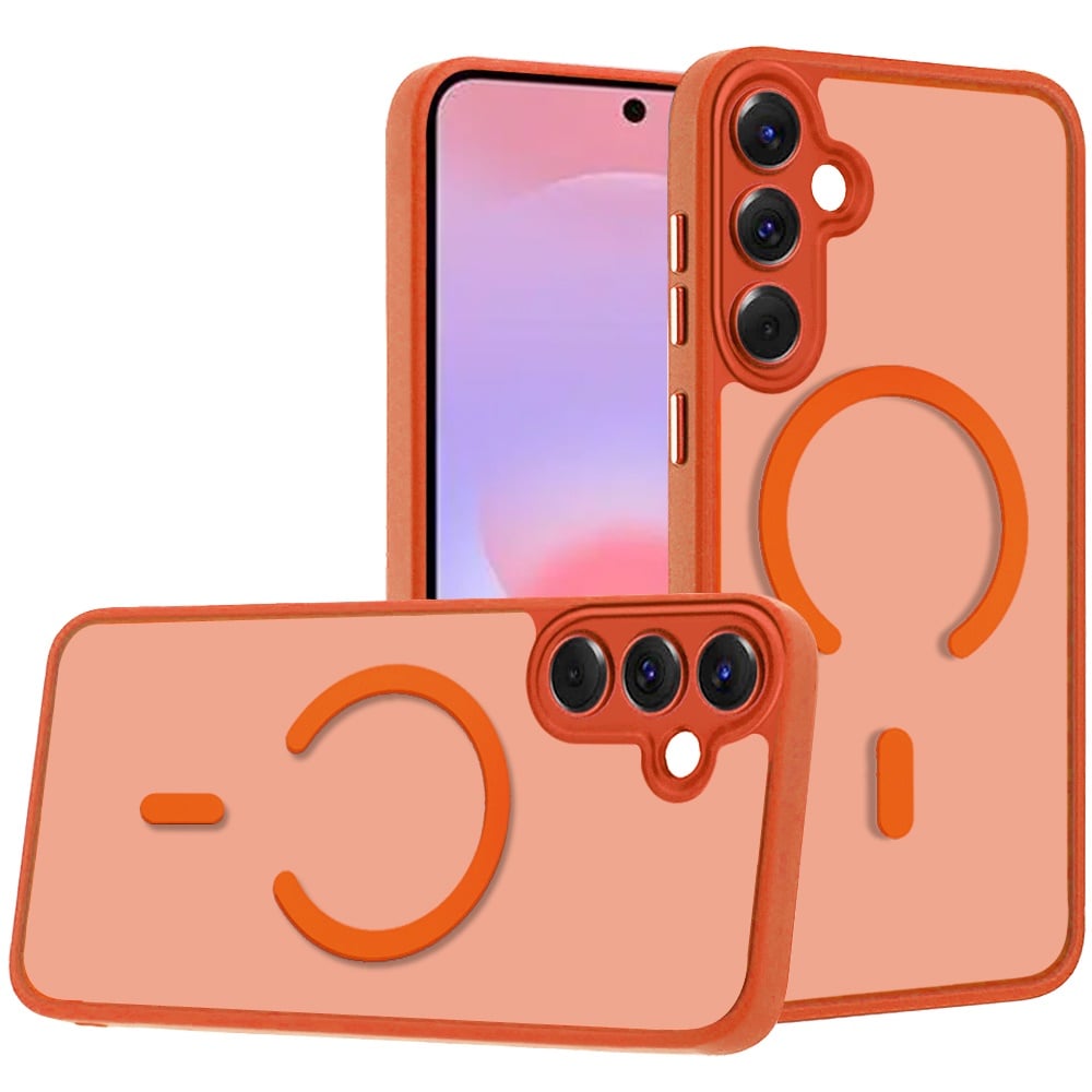 Matte Frosted Magnetic Back Hybrid Hard PC Soft TPU Camera Protection Slim Shock Absorbing Anti Fingerprint