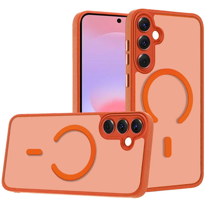 Matte Frosted Magnetic Back Hybrid Hard PC Soft TPU Camera Protection Slim Shock Absorbing Anti Fingerprint