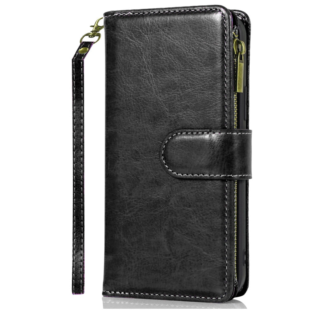 Phone Case for TCL NXTPAPER 70 Pro, T-Mobile NXTPAPER 70 Pro Luxury Leather Wallet Card Holder Zipper Pocket Money Storage Protective Grip Design with Strap Cover